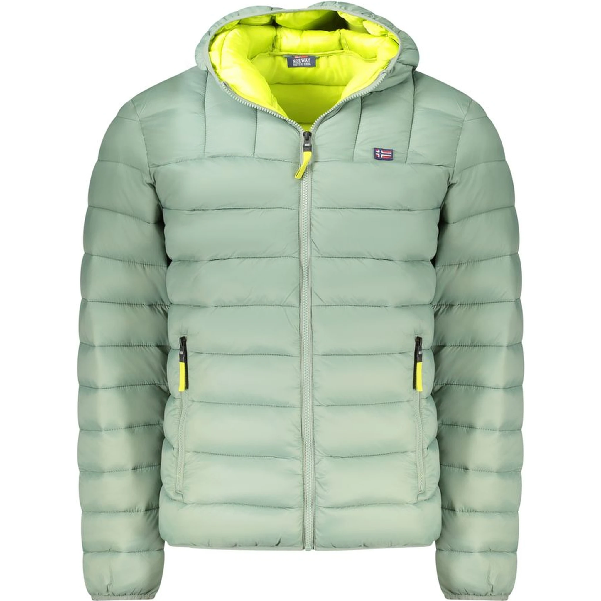 Green Polyamide Men Jacket