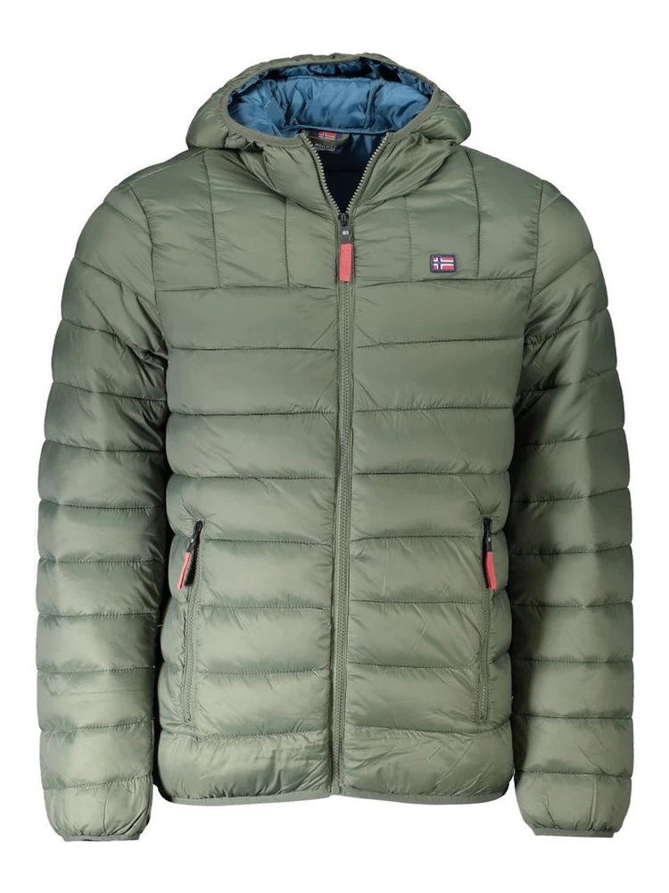 Green Polyamide Men Jacket