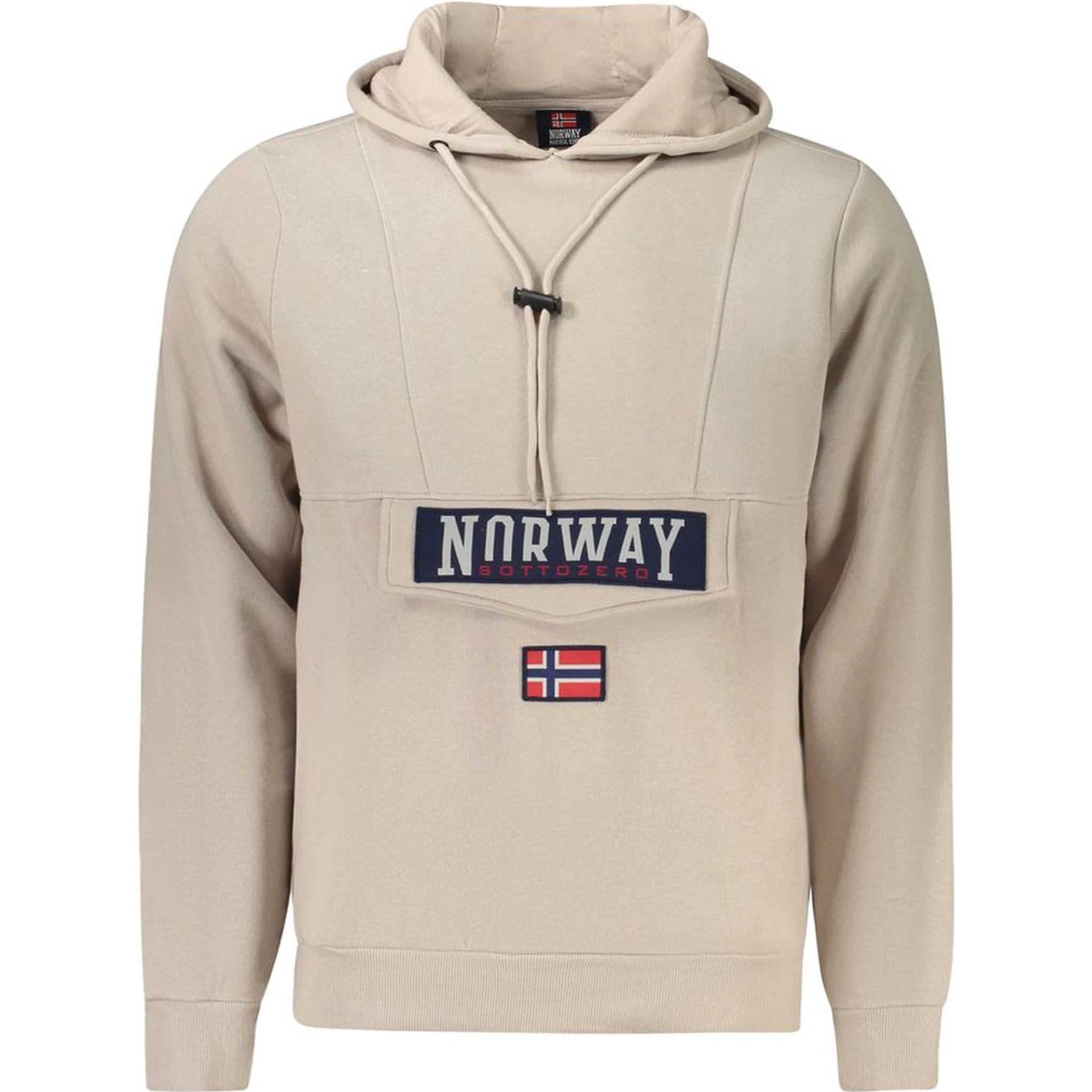 Beige Cotton Men Sweater