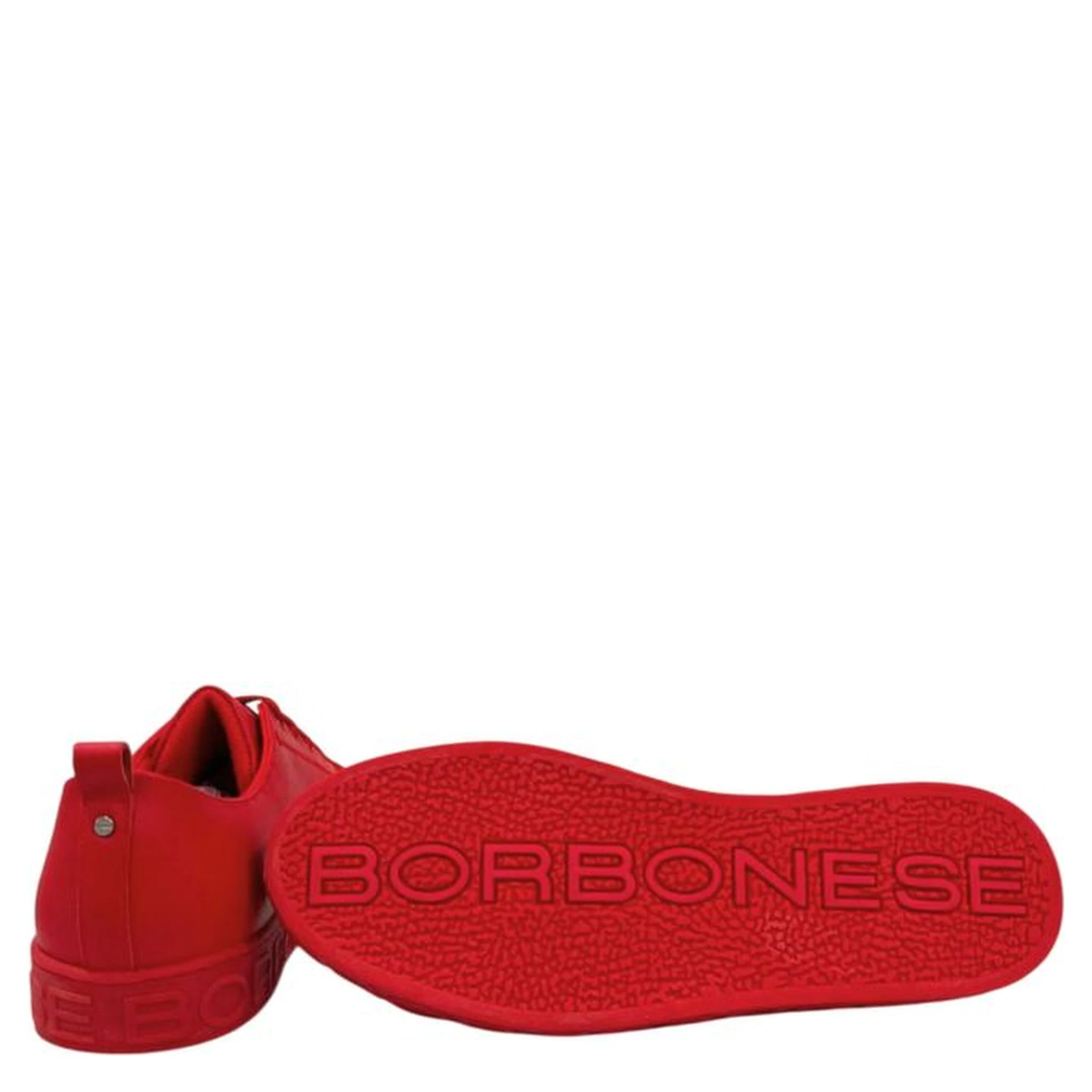 Red Leather Men Sneaker