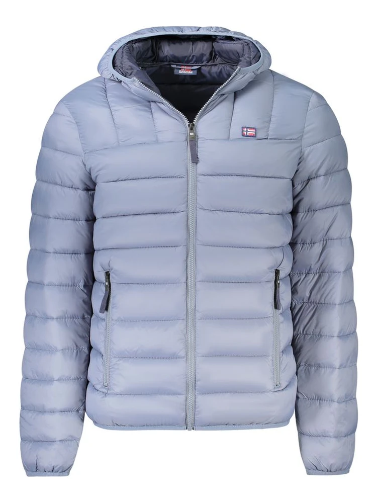 Gray Polyamide Men Jacket