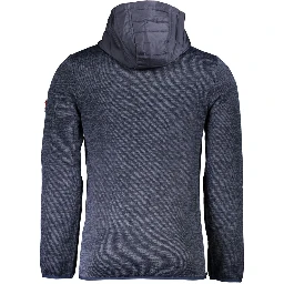 Blue Polyester Shell Jacket