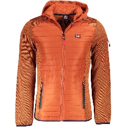 Marrone Polyester Men's Jacket