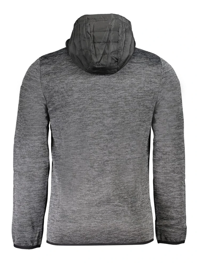 Gray Polyester Shell Jacket