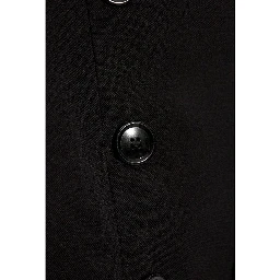 Black Elastane Midi Skirt