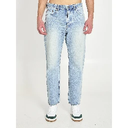 بنطلون جينز فضفاض مستقيم