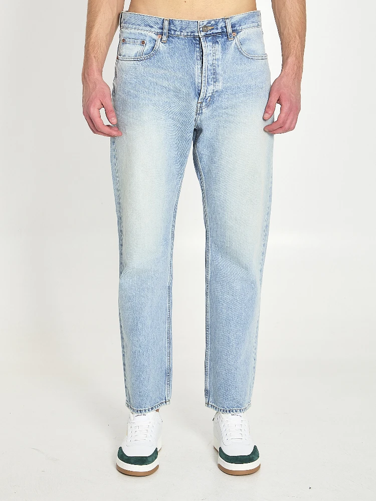 بنطلون جينز فضفاض مستقيم