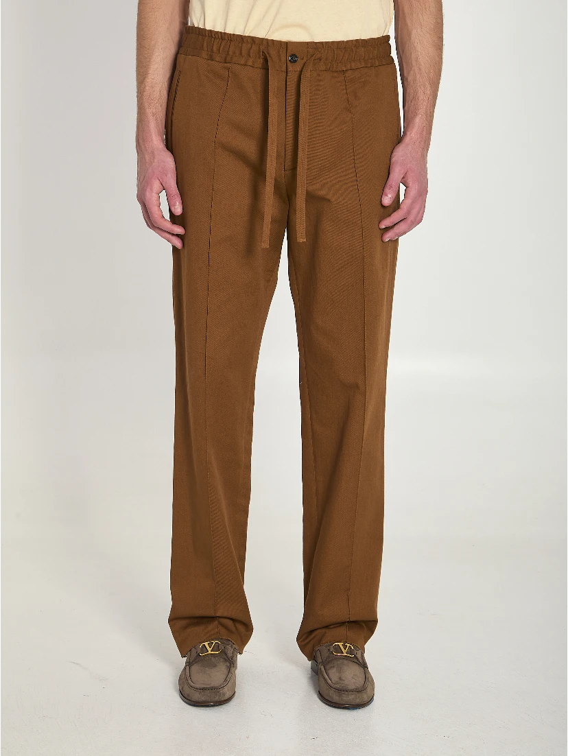 Cotton gabardine pants