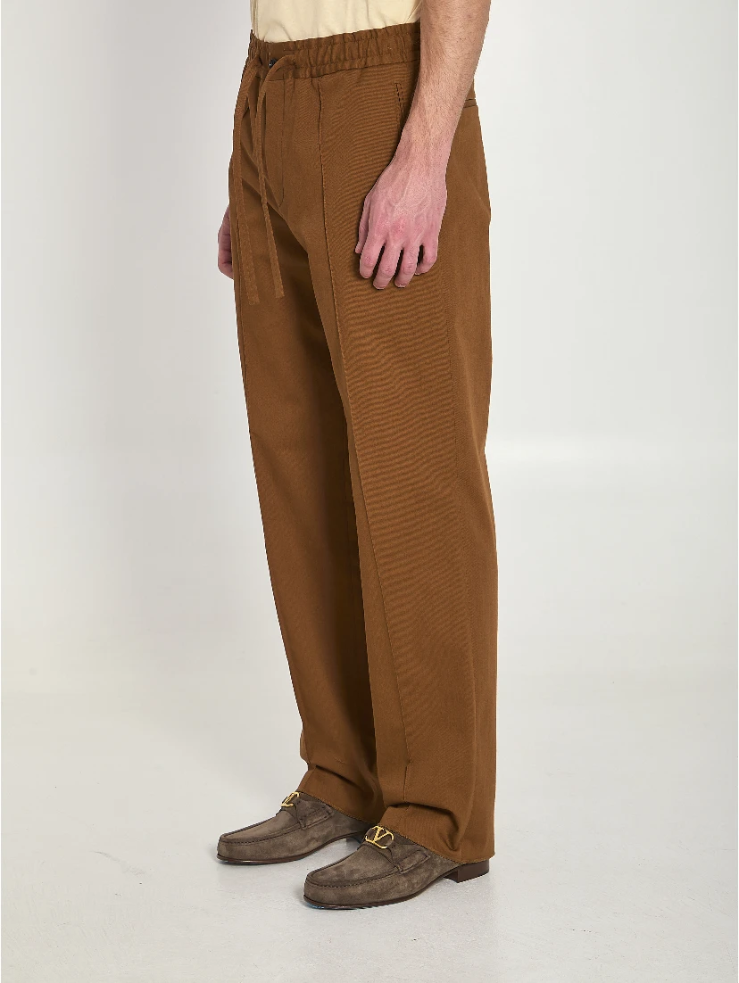 Cotton gabardine pants
