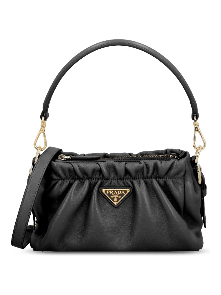 Borsa In Nappa Arricciata