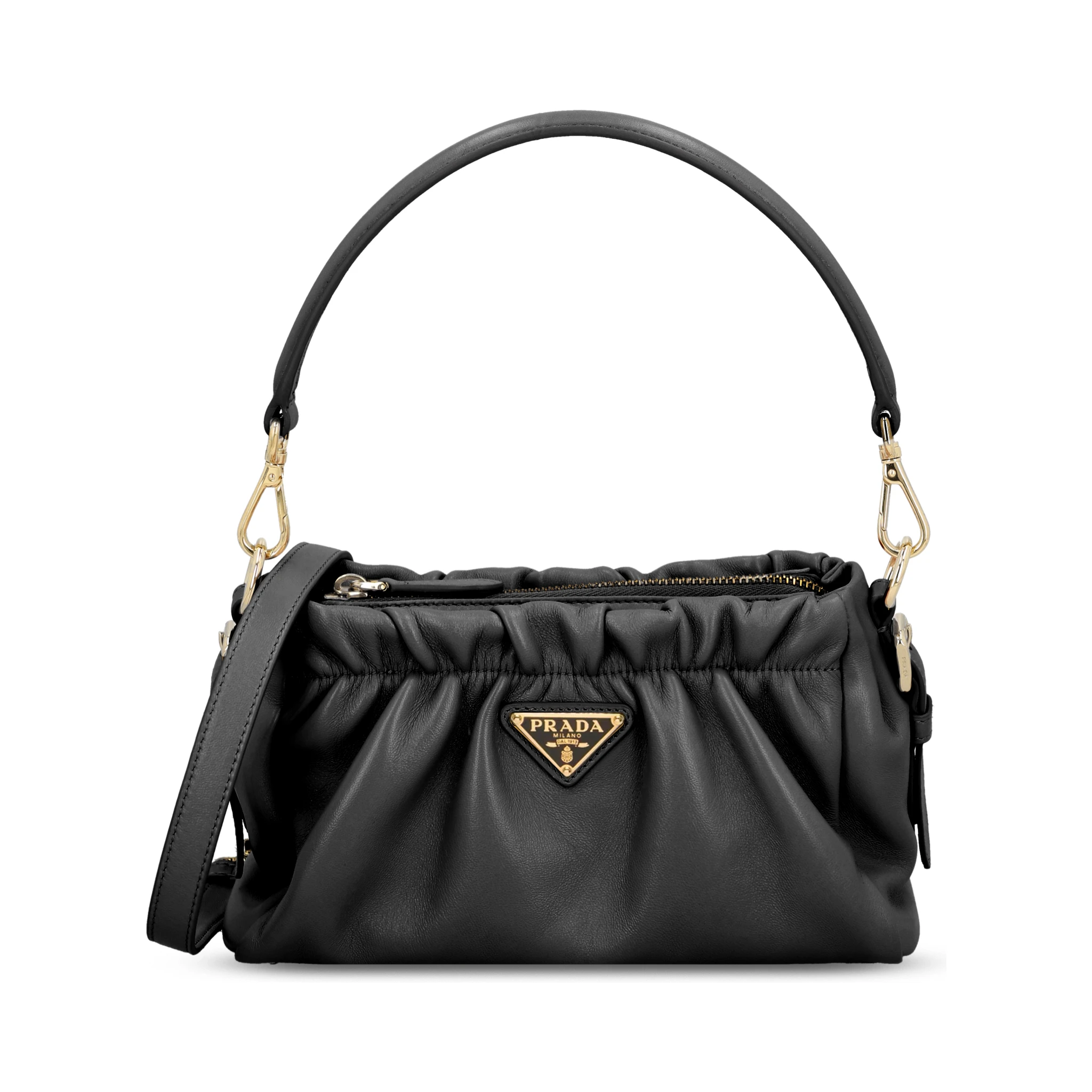 حقيبة من جلد نابا المجعد