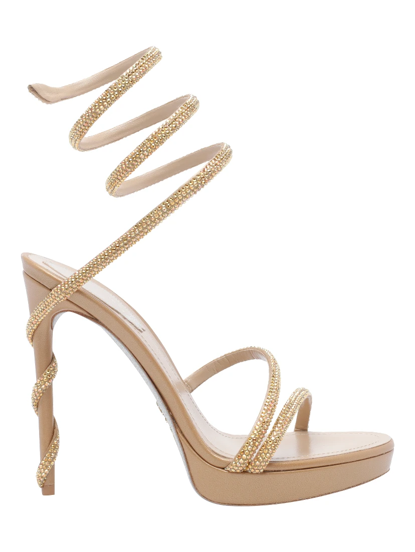 René Caovilla Sandals Golden