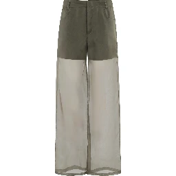PANTALONE 5 TASCHE IN ORGANZA DI SETA