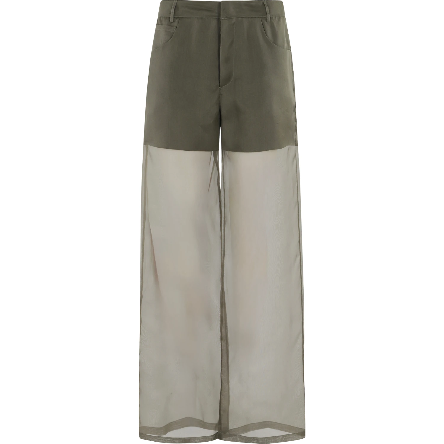 PANTALONE 5 TASCHE IN ORGANZA DI SETA