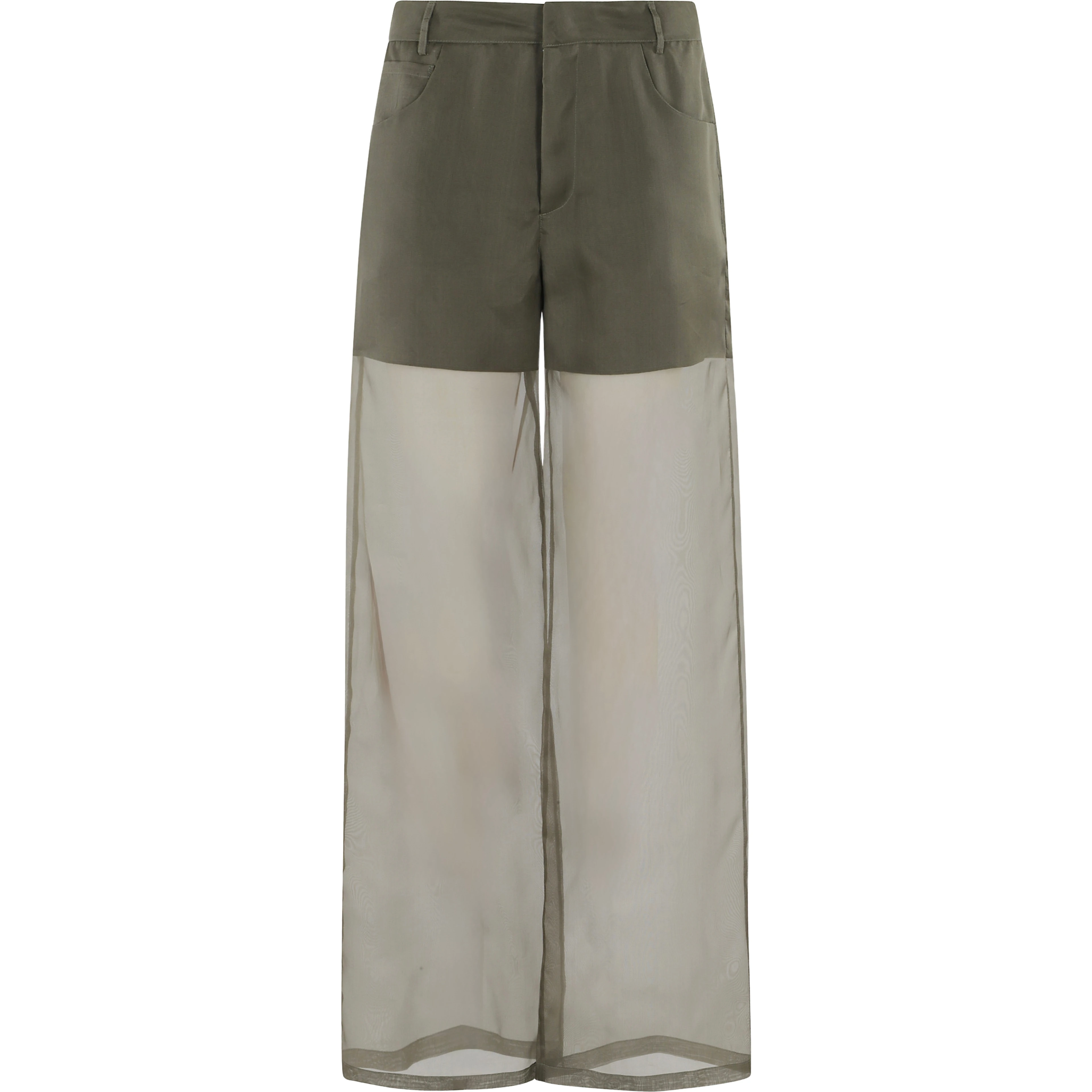 PANTALONE 5 TASCHE IN ORGANZA DI SETA
