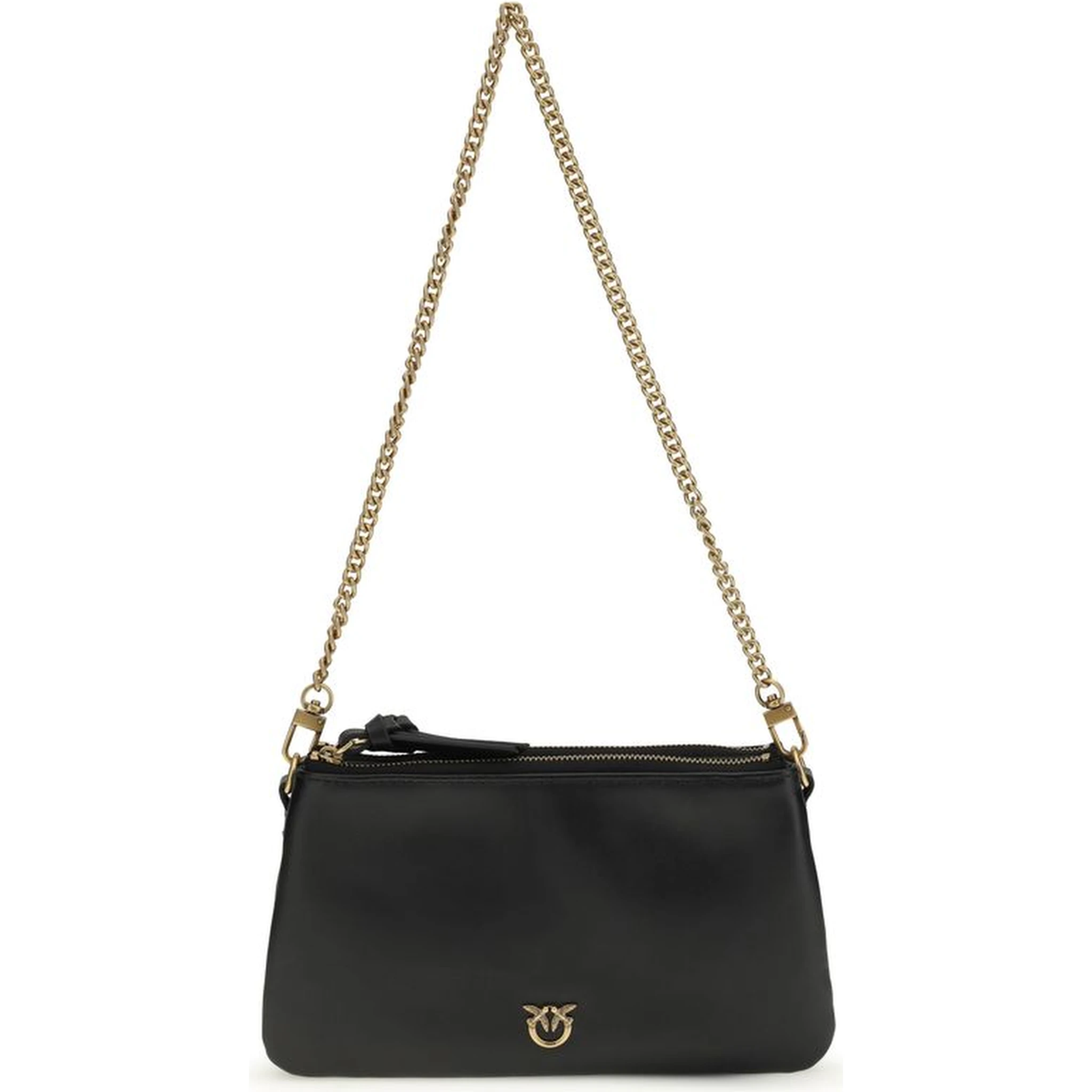 حقيبة كتف بوس توروس من جلد العجل الأسود