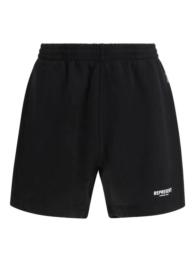 شورت برمودا أسود من القطن