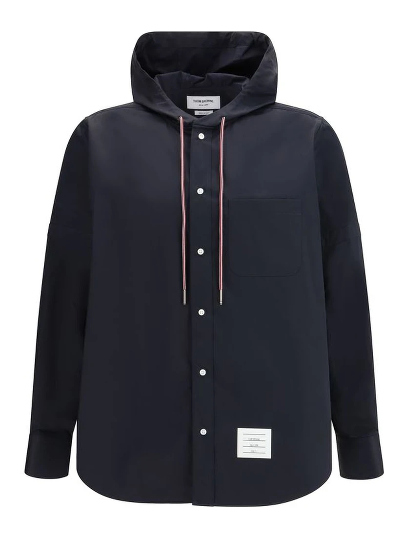 Black Polyamide Sweatshirt