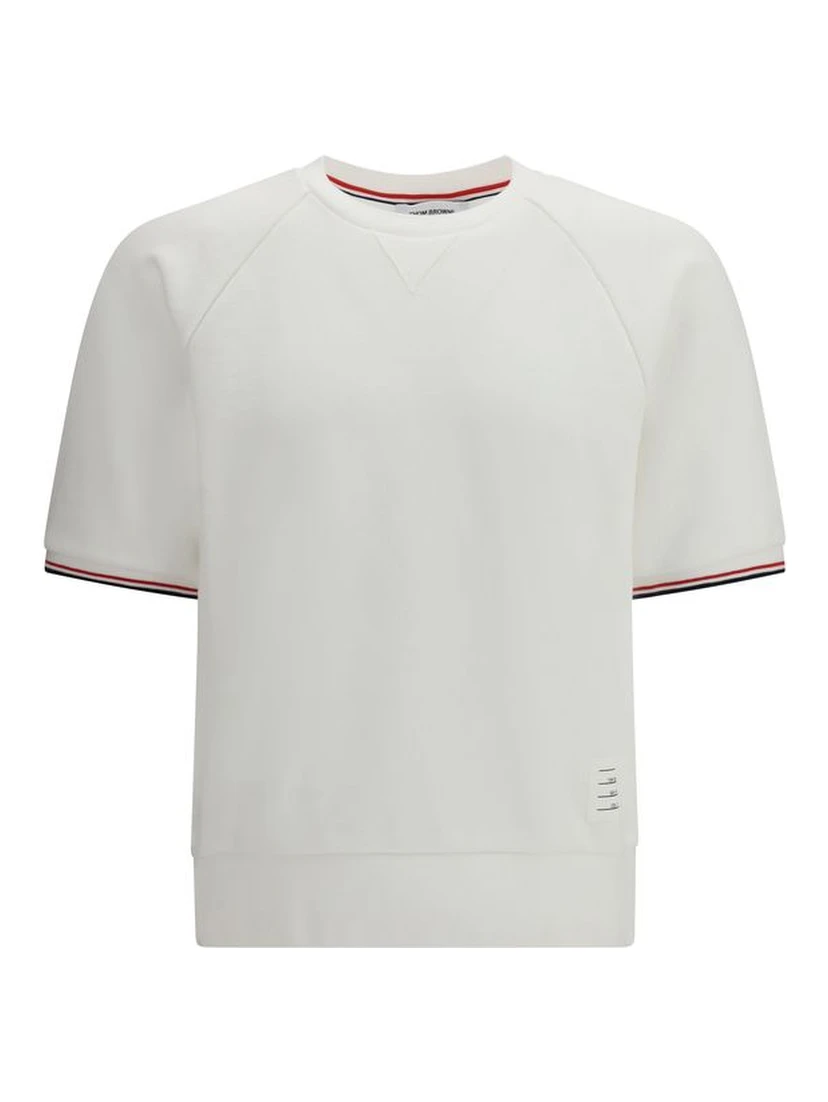 White Cotton Sweatshirt