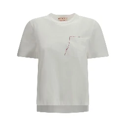 تي شيرت قطني أبيض