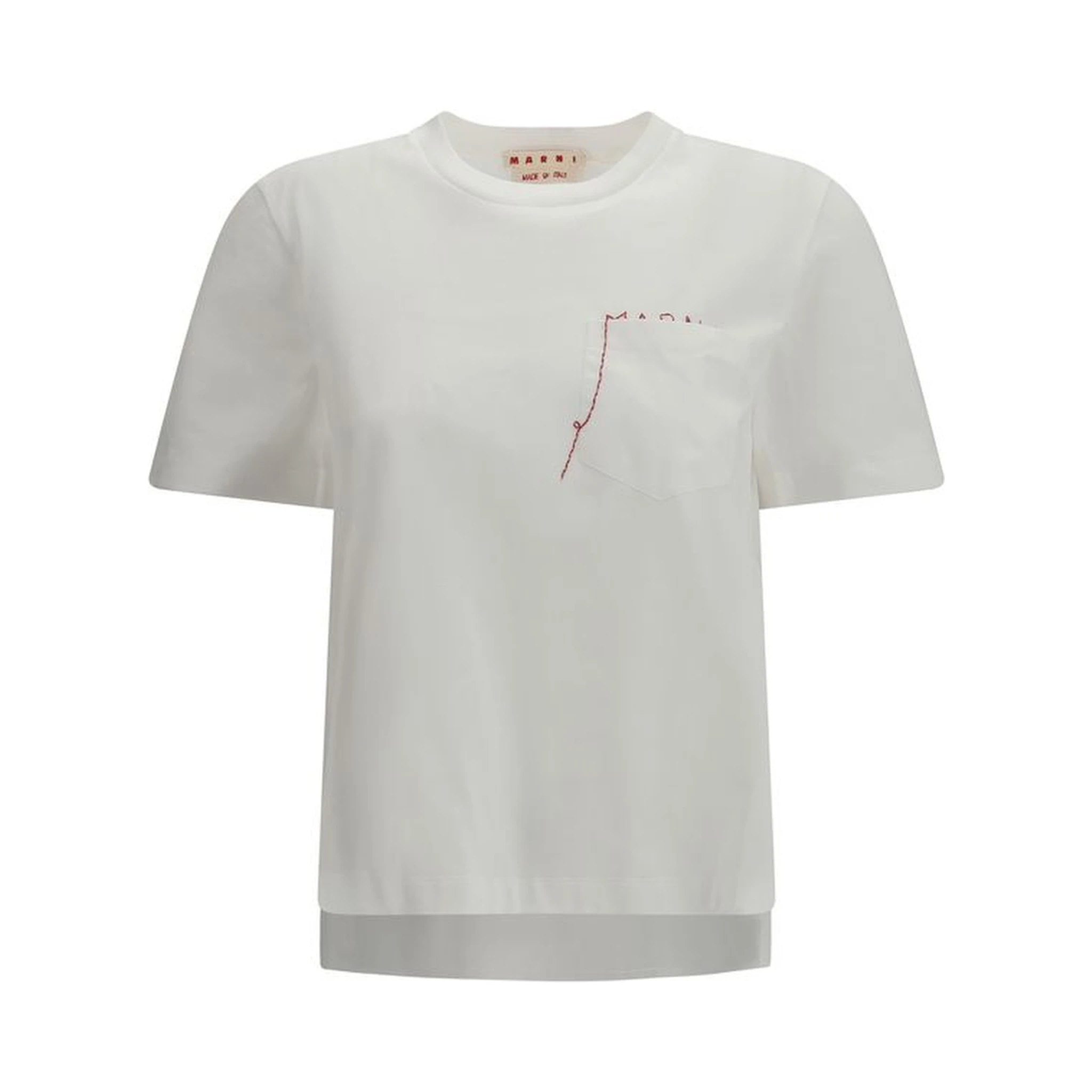 تي شيرت قطني أبيض