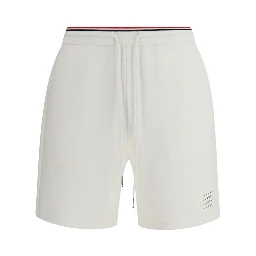 White Cotton Bermuda Shorts