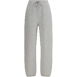Gray Cotton Casual Pants