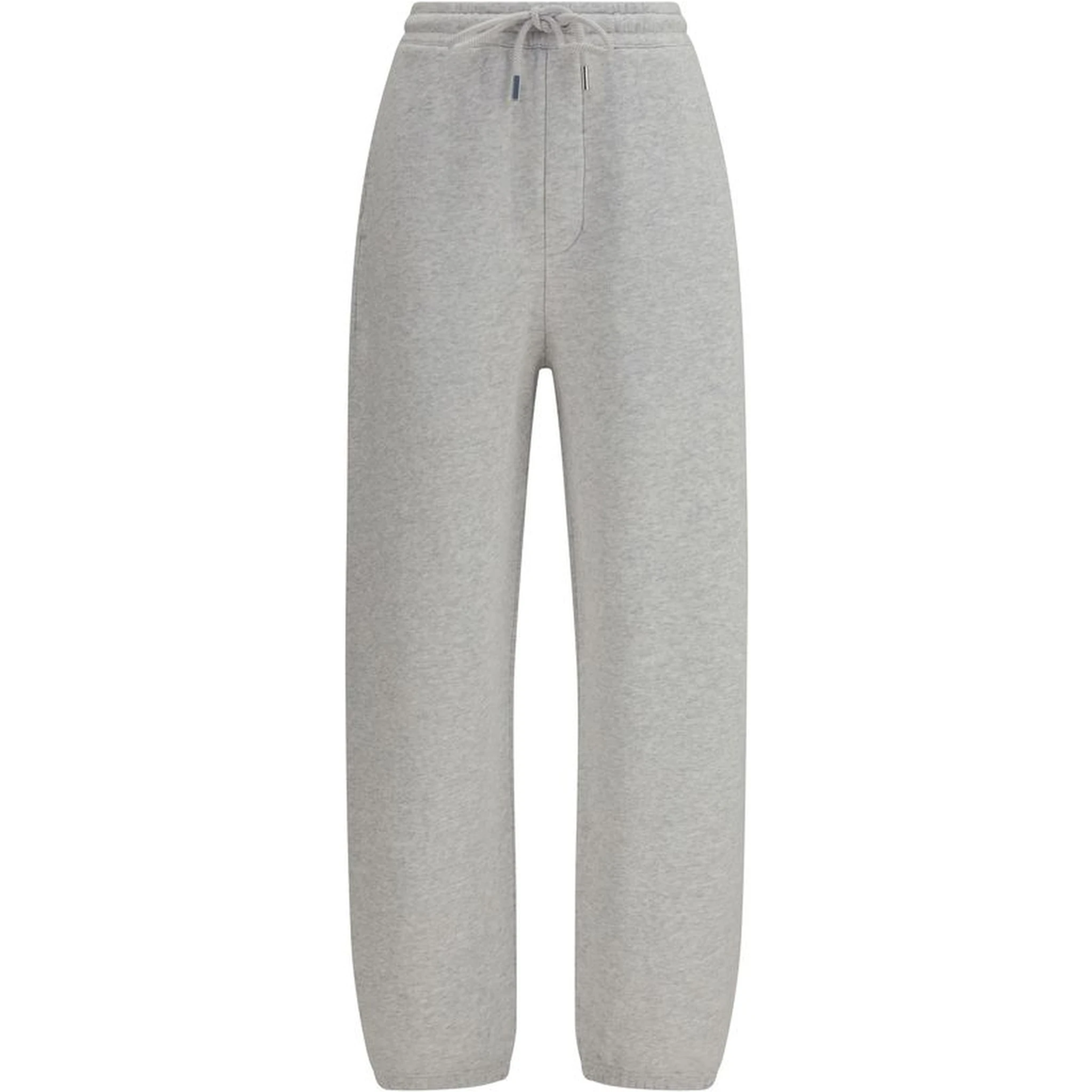 Gray Cotton Casual Pants