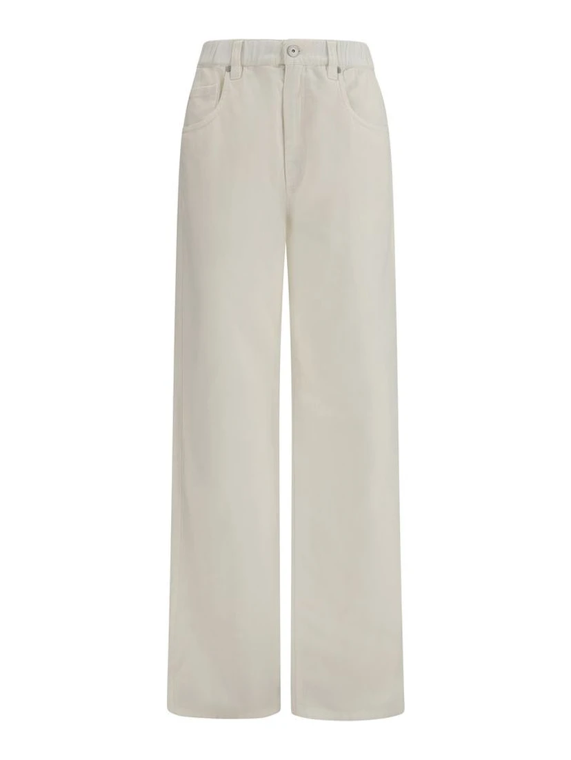 White Cotton Jeans Denim