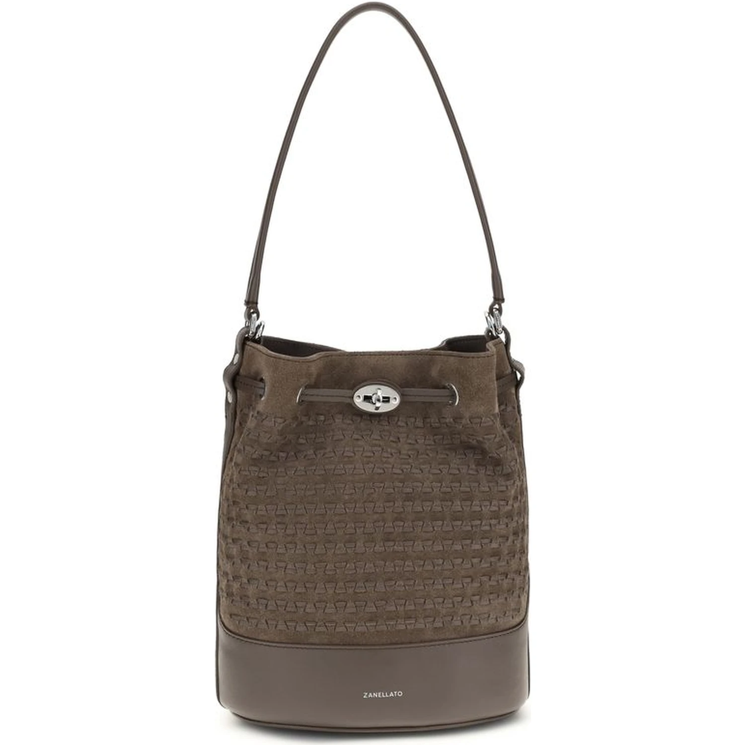 Brown Calf Leather Bos Taurus Handbag