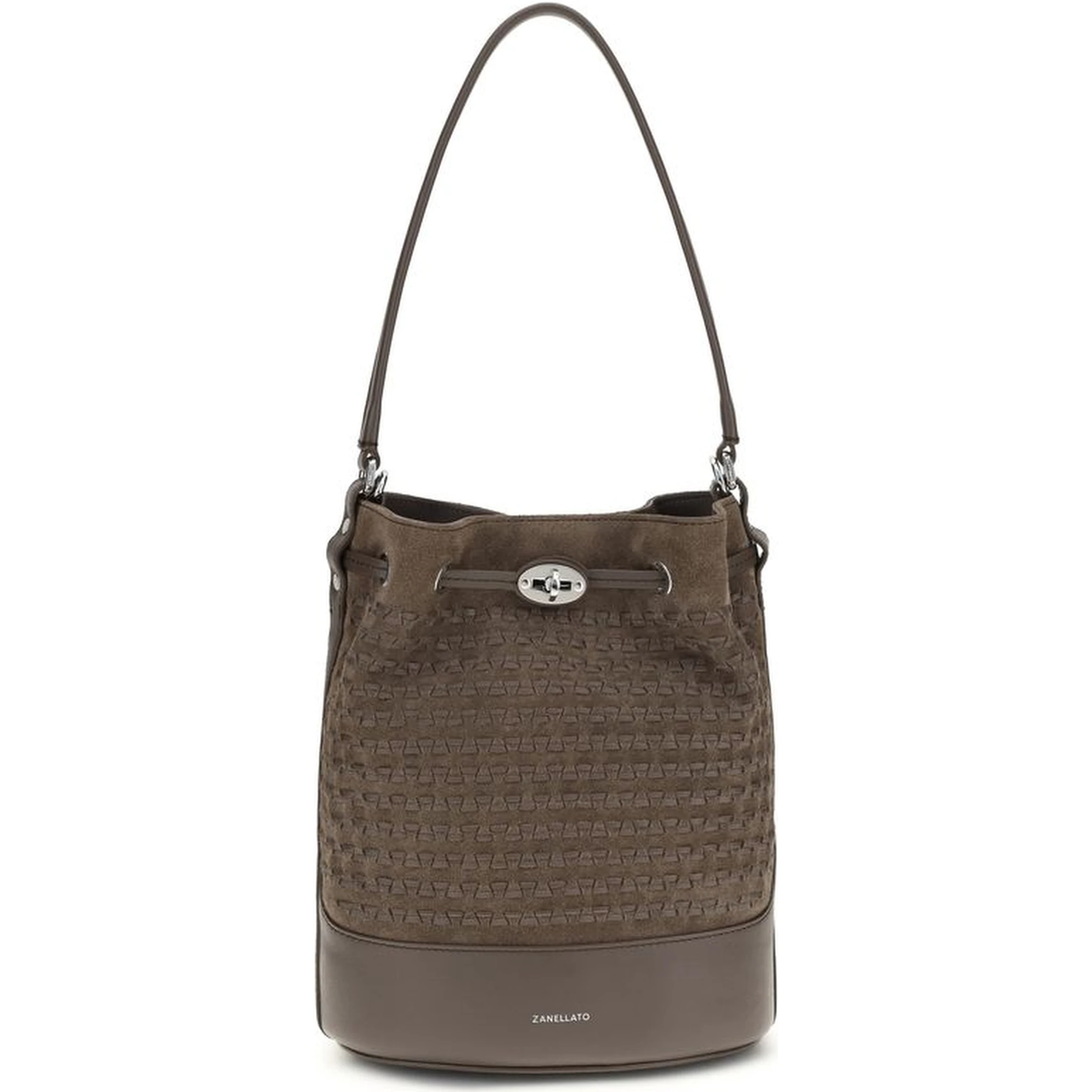 Brown Calf Leather Bos Taurus Handbag