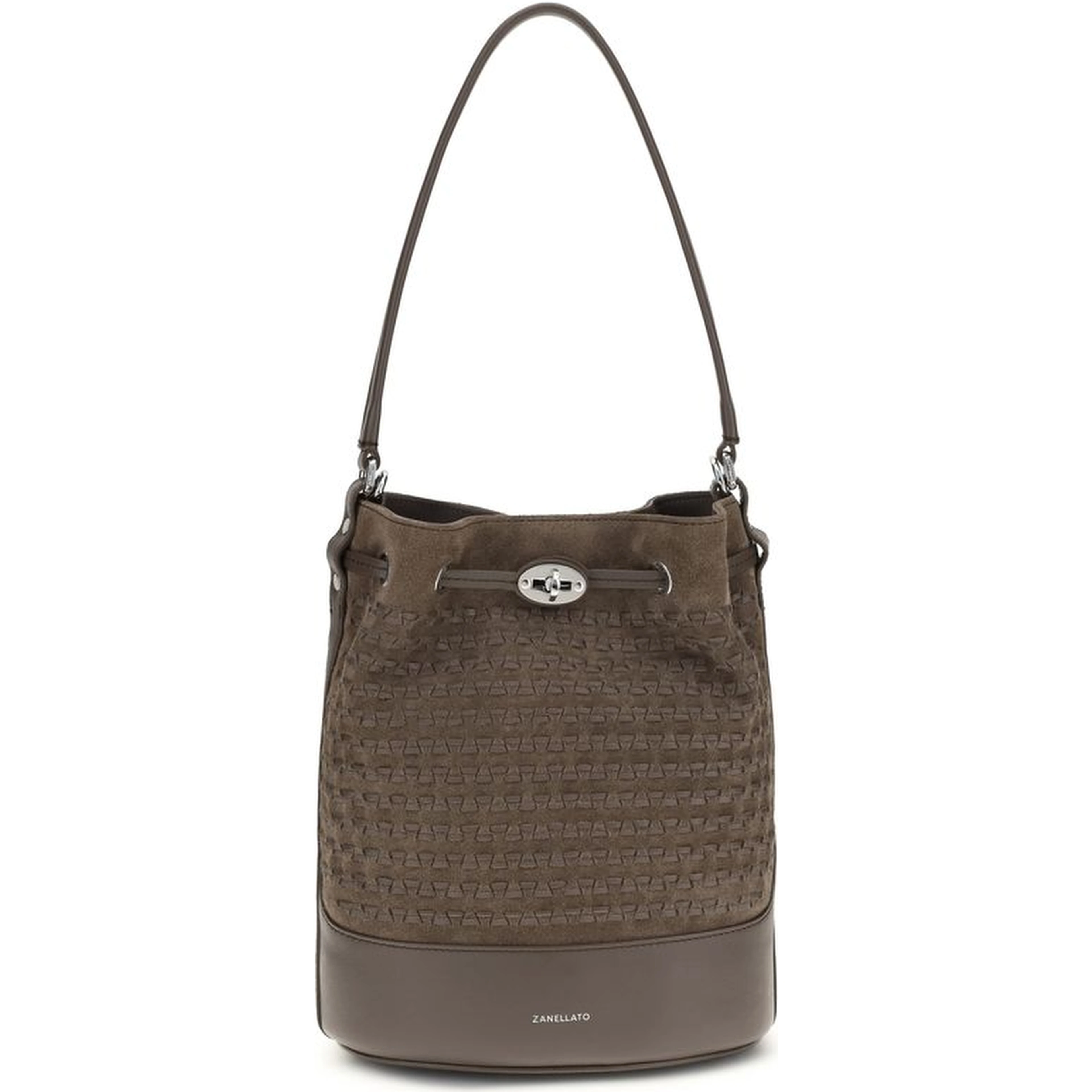 Brown Calf Leather Bos Taurus Handbag