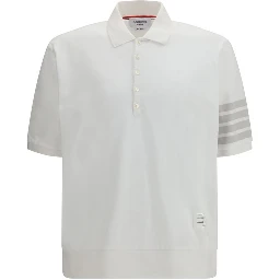 White Cotton Polo Shirt