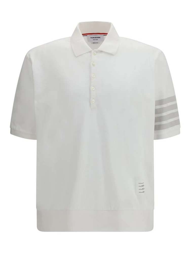 White Cotton Polo Shirt