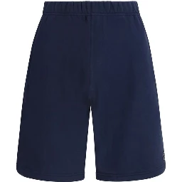 Blue Cotton Bermuda Shorts