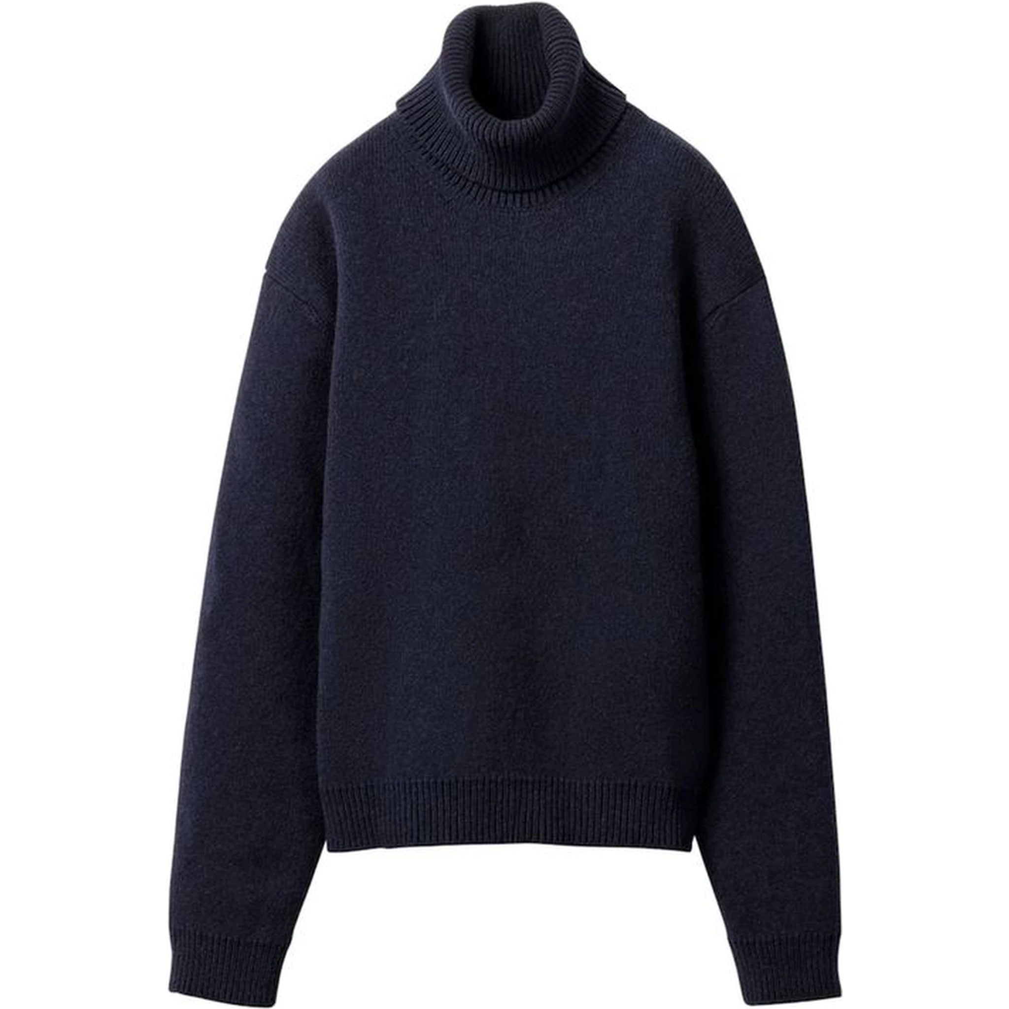 Blue Cashmere Turtleneck