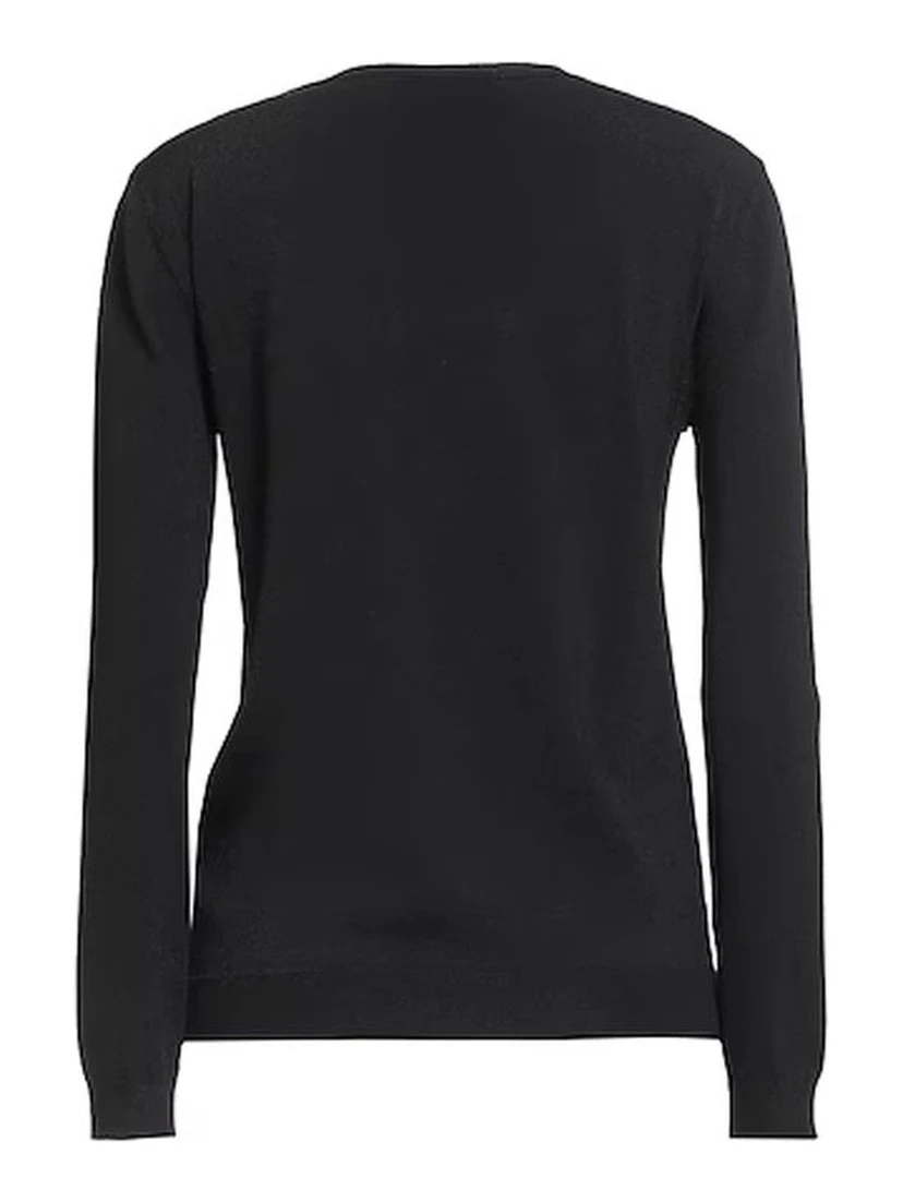 Black Polyamide Sweatshirt