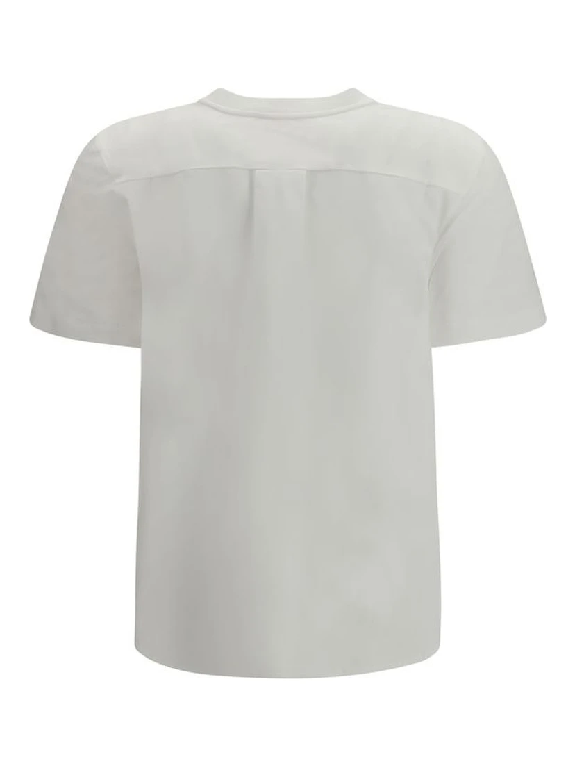 تي شيرت قطني أبيض