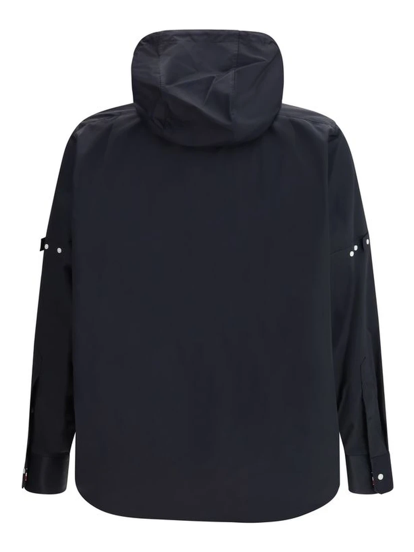 Black Polyamide Sweatshirt