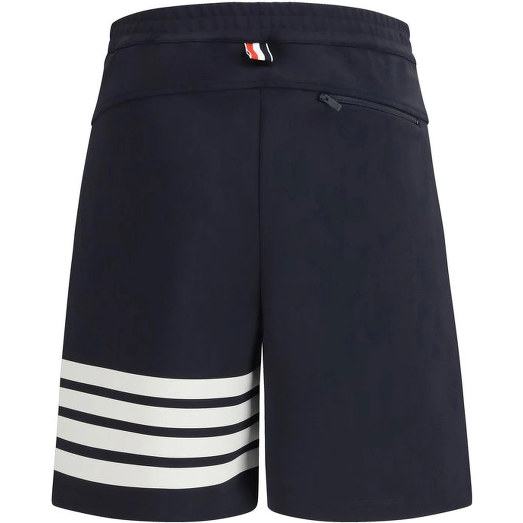 Blue Viscose Bermuda Shorts