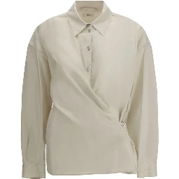 Beige Cotton Dress Shirt