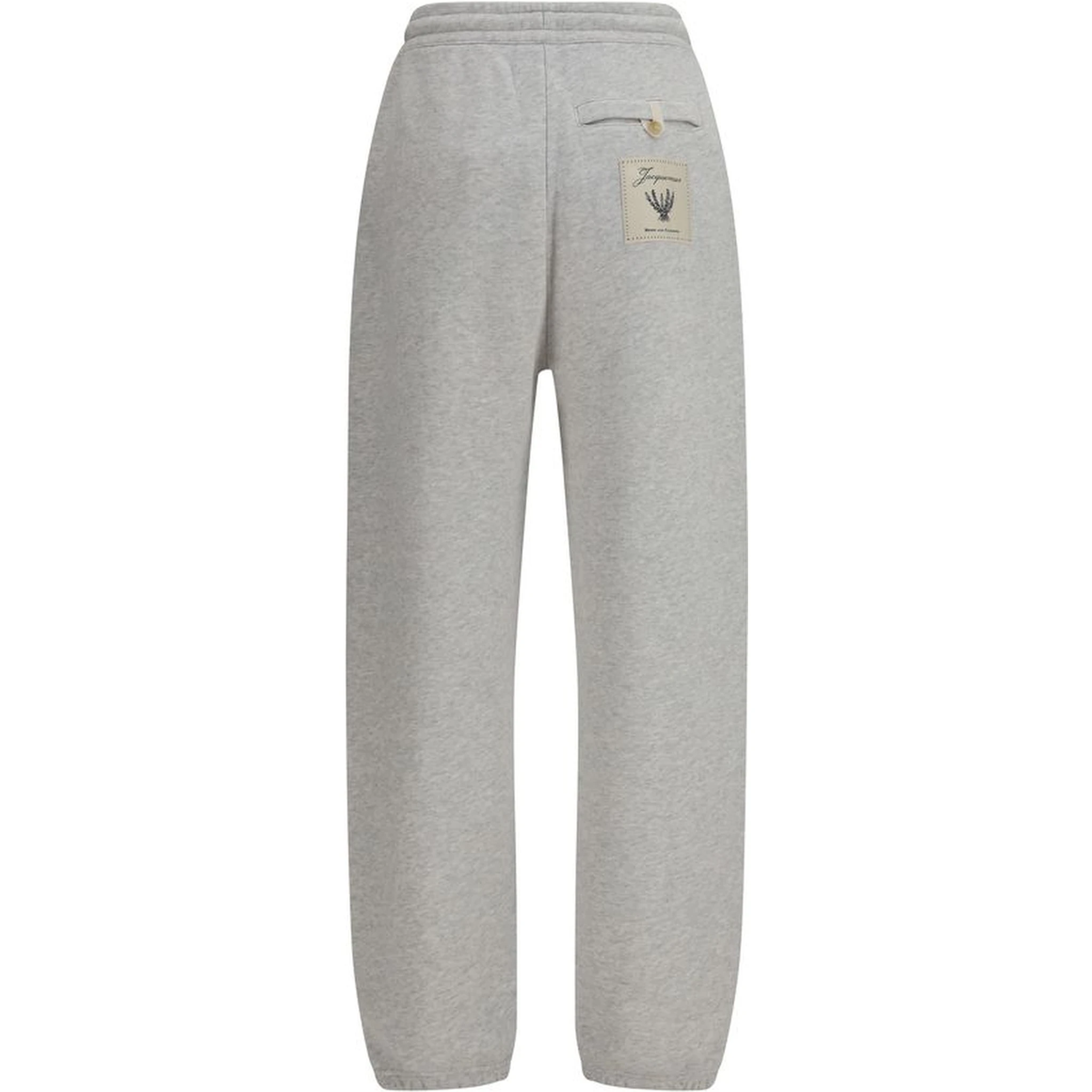 Gray Cotton Casual Pants