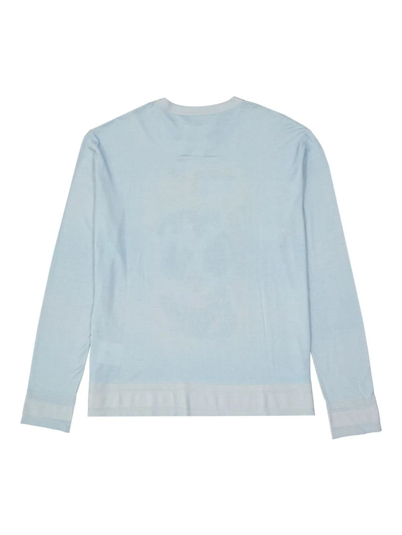Blue Silk Sweatshirt