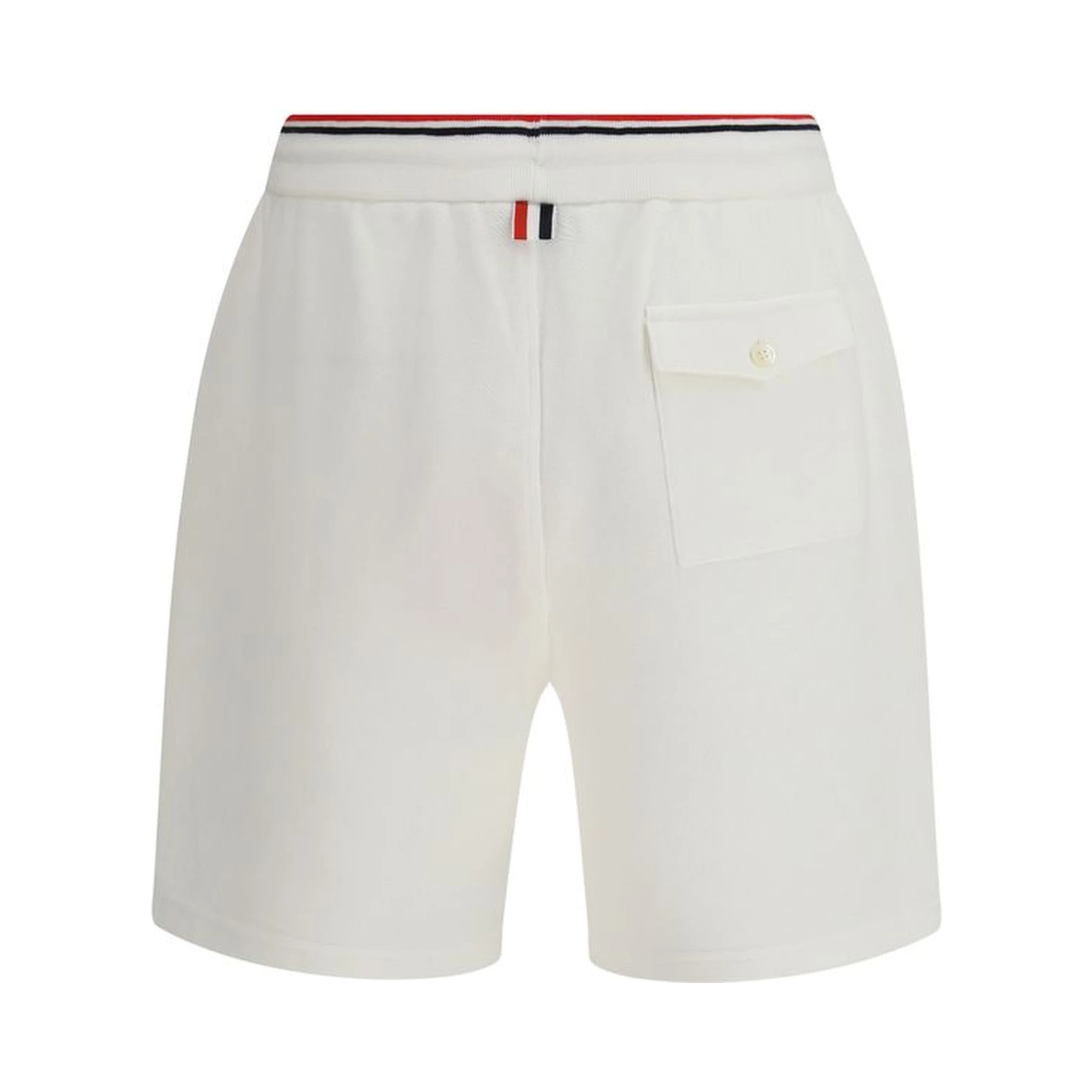 White Cotton Bermuda Shorts