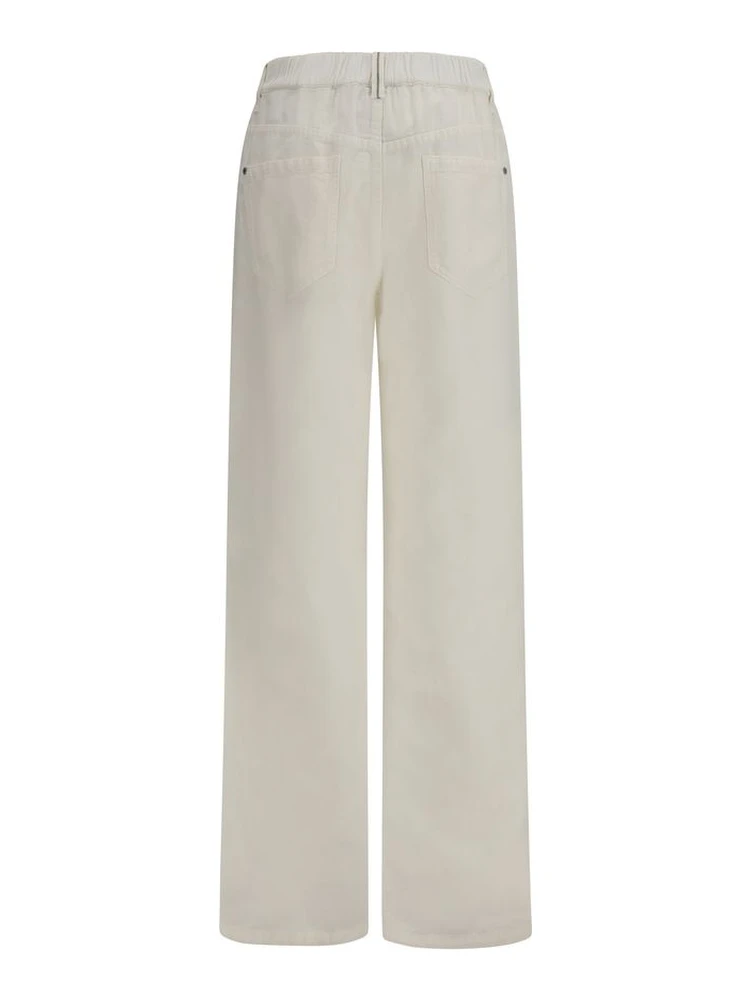 White Cotton Jeans Denim alternative