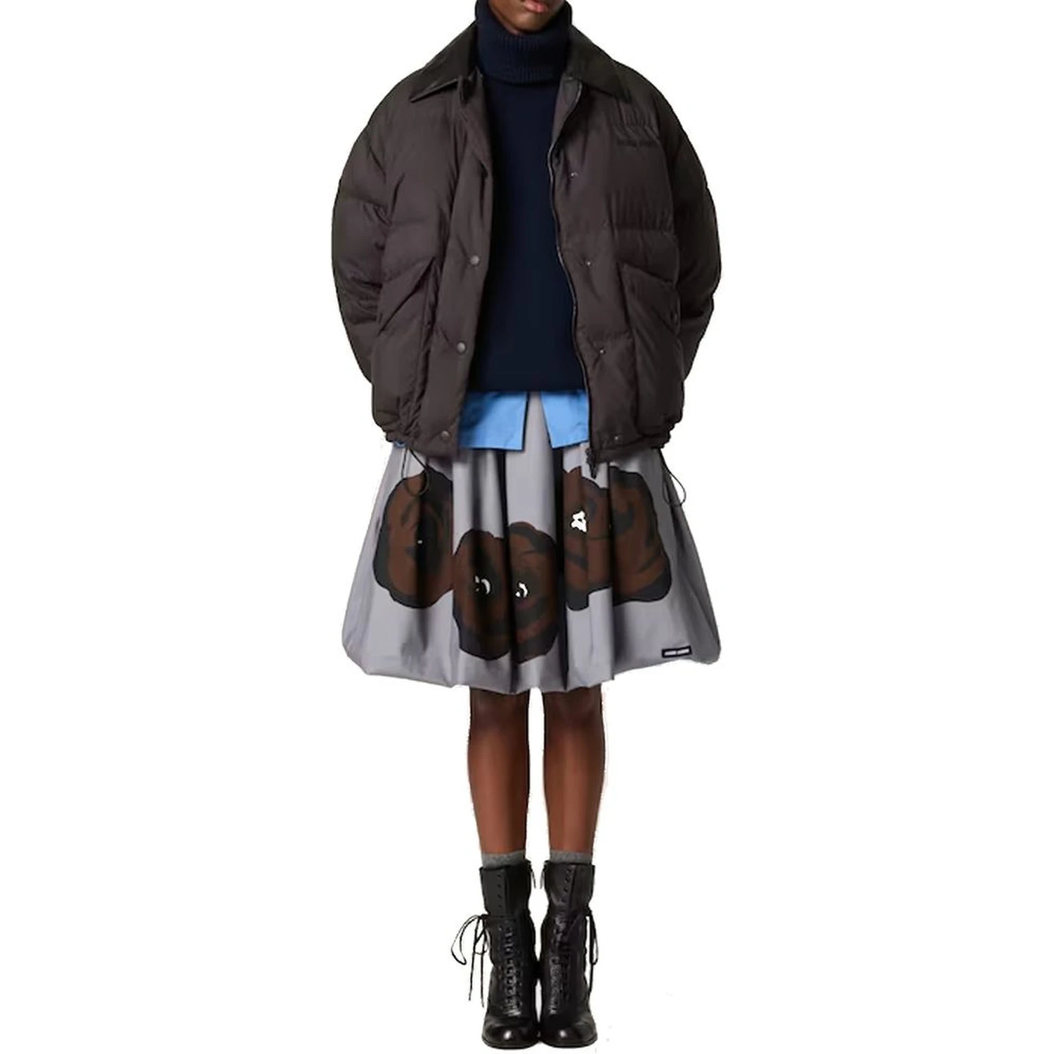 Blue Cashmere Turtleneck