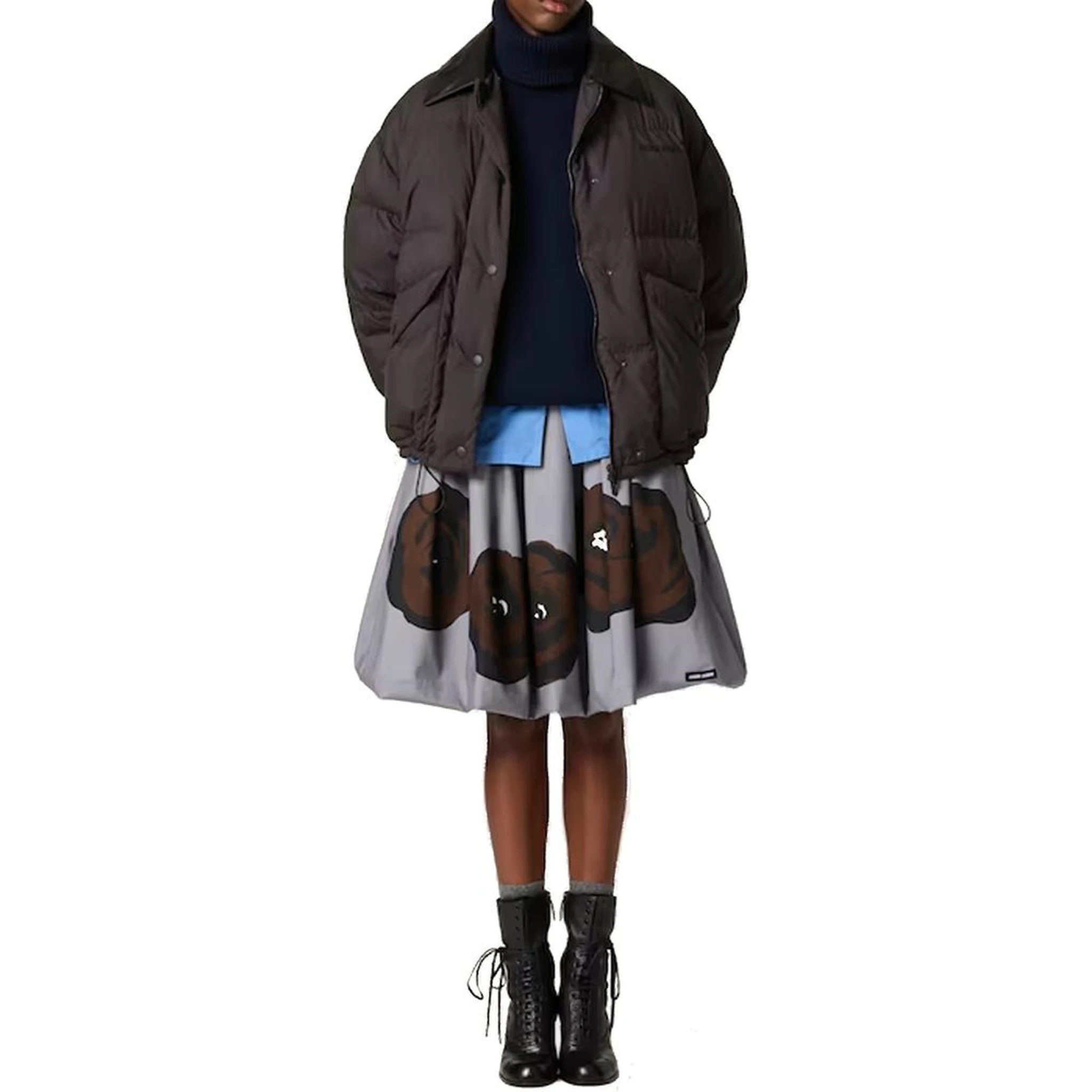 Blue Cashmere Turtleneck