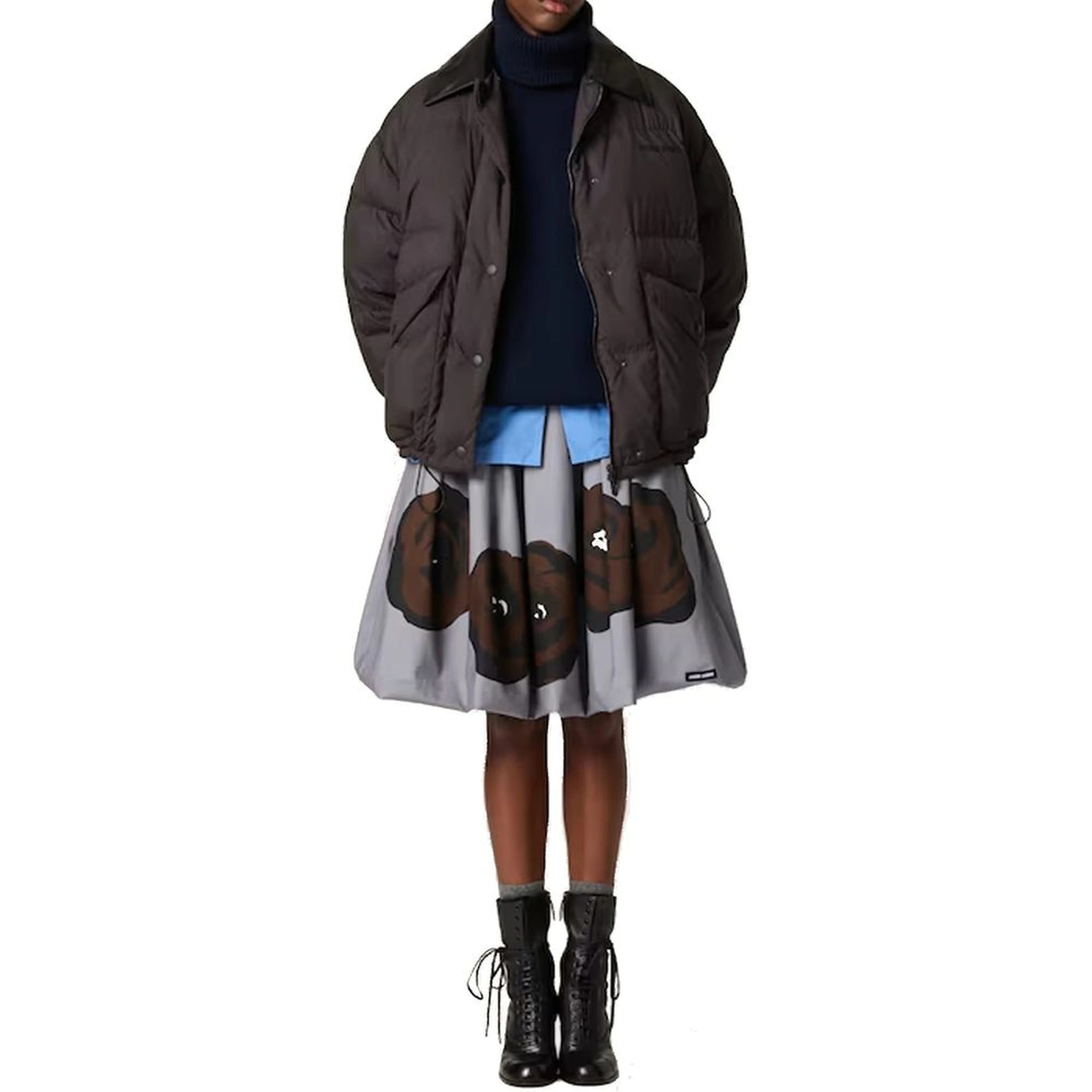 Blue Cashmere Turtleneck