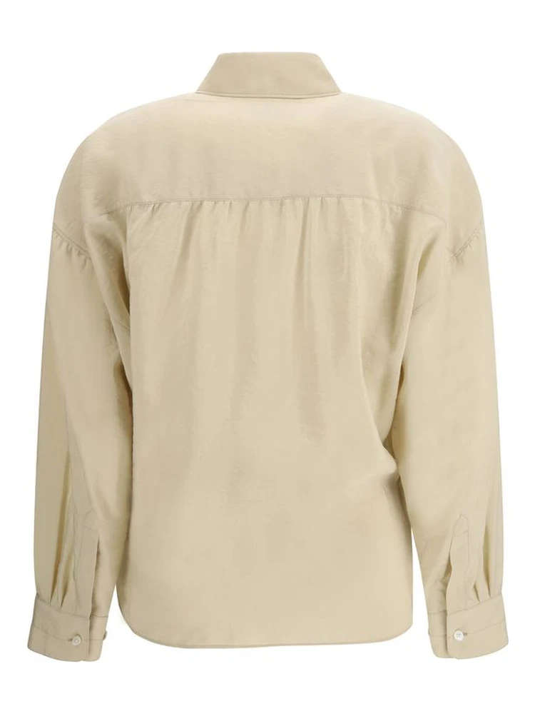 Beige Silk Dress Shirt alternative