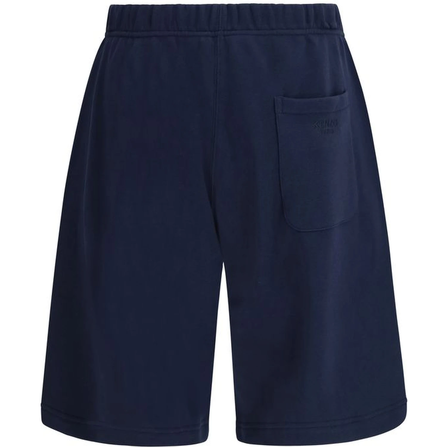 Blue Cotton Bermuda Shorts